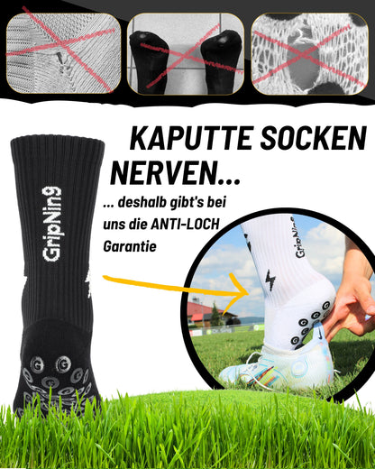 GripNin9 Gripsocken / Sportsocken Schwarz - GripNin9